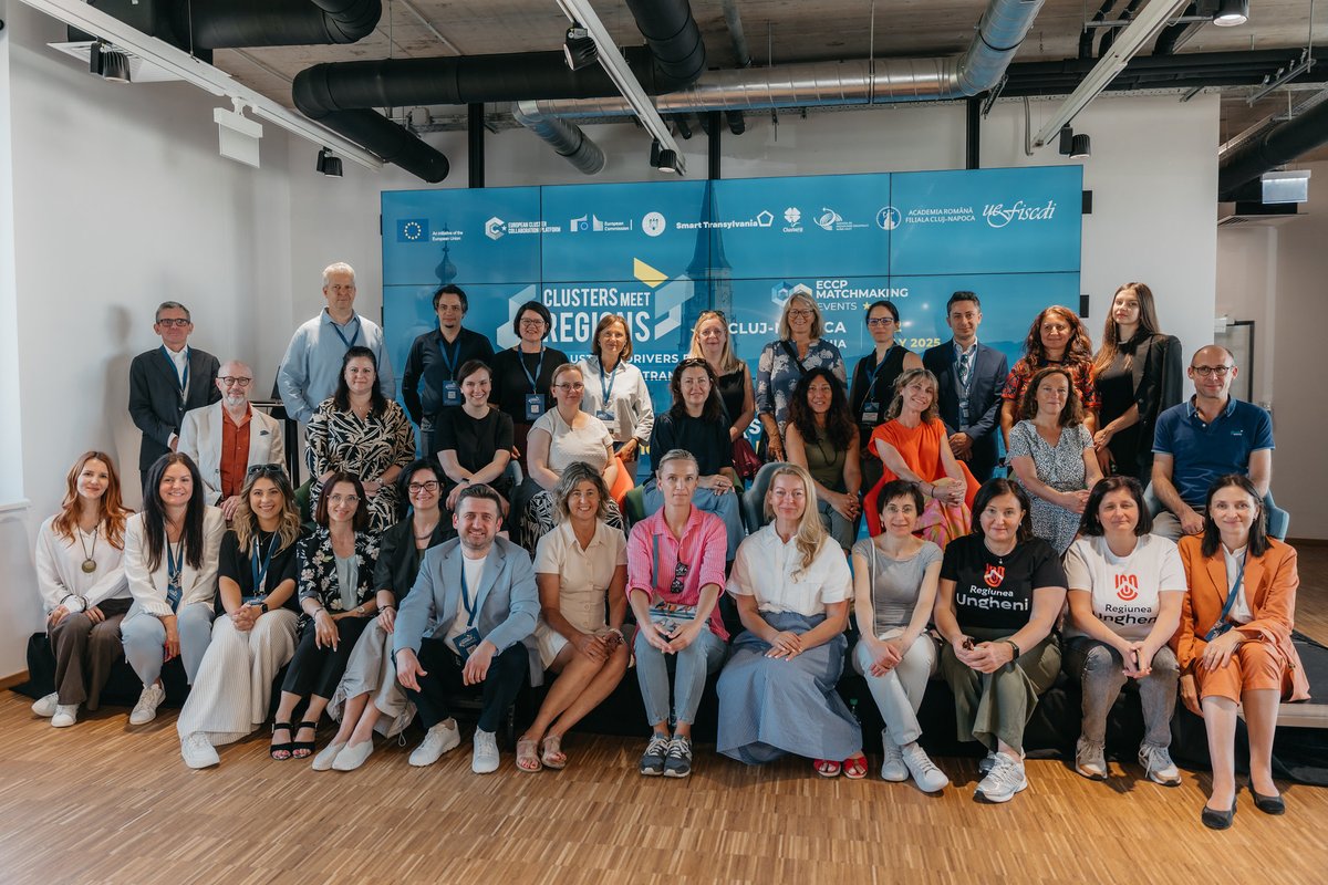 Clusters_EU's tweet image. “Clusters are at the heart of the EU’s smartest innovation.” – Dragoș Pîslaru, Romanian Minister for Investments & European Projects.
📝Full report on #ClustersMeetRegions & #ECCPMatchmaking event in Cluj-Napoca: clustercollaboration.eu/content/cluste…
🗓️What’s next: clustercollaboration.eu/events?f%5B0%5…