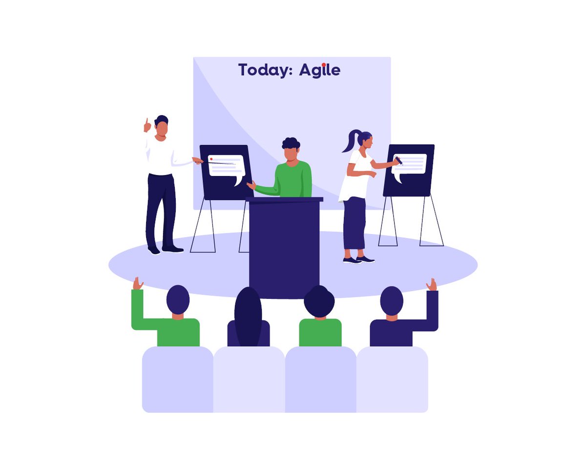 AgileScrumGroup's tweet photo. Je hebt de Agile theorie tot je genomen, maar hoe ga je nu van start? Hoe voorkom je dat je eeuwig gaat vergaderen? We willen Actie in de Taxi! Daarom is hier het Agile werken stappenplan: https://t.co/3g1wGR41bT https://t.co/fO2lXaNF4F