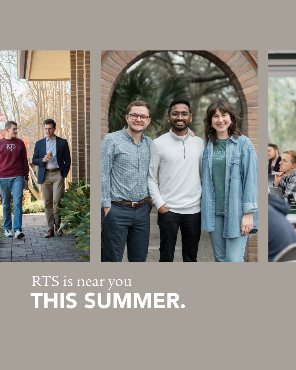 ReformTheoSem's tweet image. We’re excited to connect with you this summer! RTS will be at both the CRU Staff Conference (July 12–18) and RUF Staff Training (July 21–25). If you’ll be there, come by and say hello—we’d love to meet you and share more about how RTS can serve you in ministry and theological…