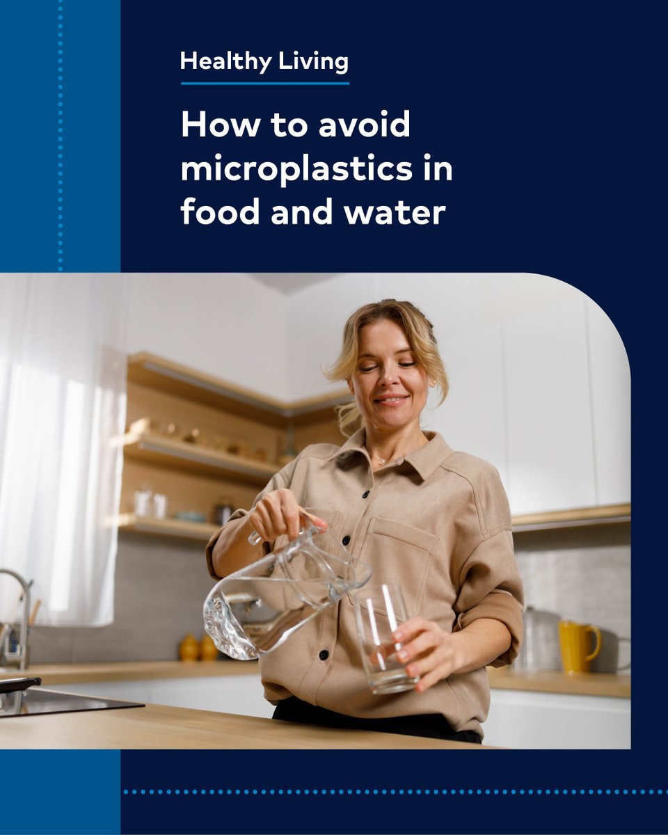#DYK many everyday items shed tiny pieces of plastic known as #microplastics? Microplastics enter your body through foods, drinks and the air you breathe. Find out how they may affect your health and how to limit your exposure: bit.ly/44H9KWq