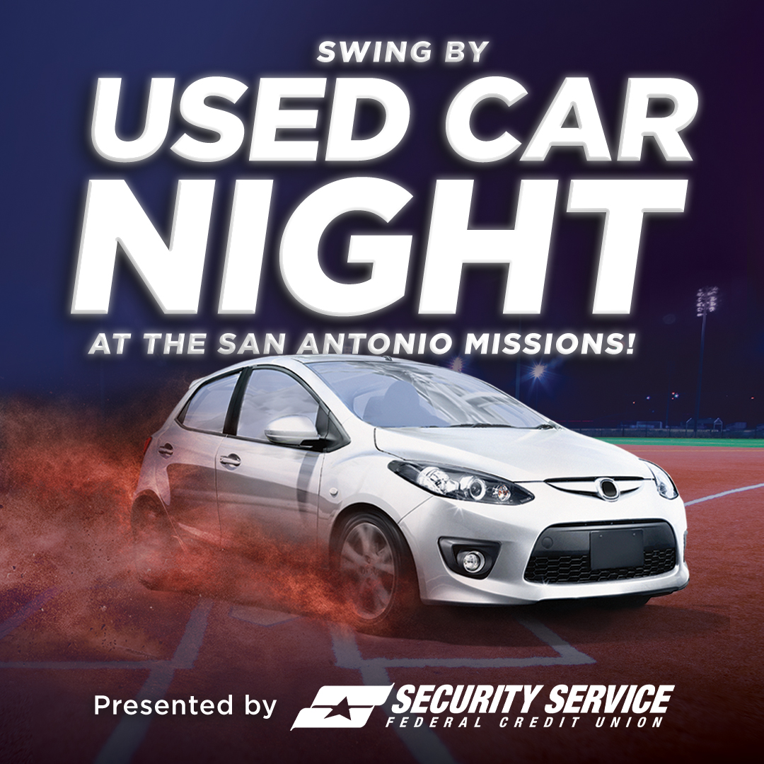 Get ready for an unforgettable night at the San Antonio Missions ball game on Friday, July 25, 7:05 p.m. at Nelson Wolff Stadium! Don’t miss your chance to enter and WIN a used car! For more details, visit ow.ly/ixaX50W7Ok1.