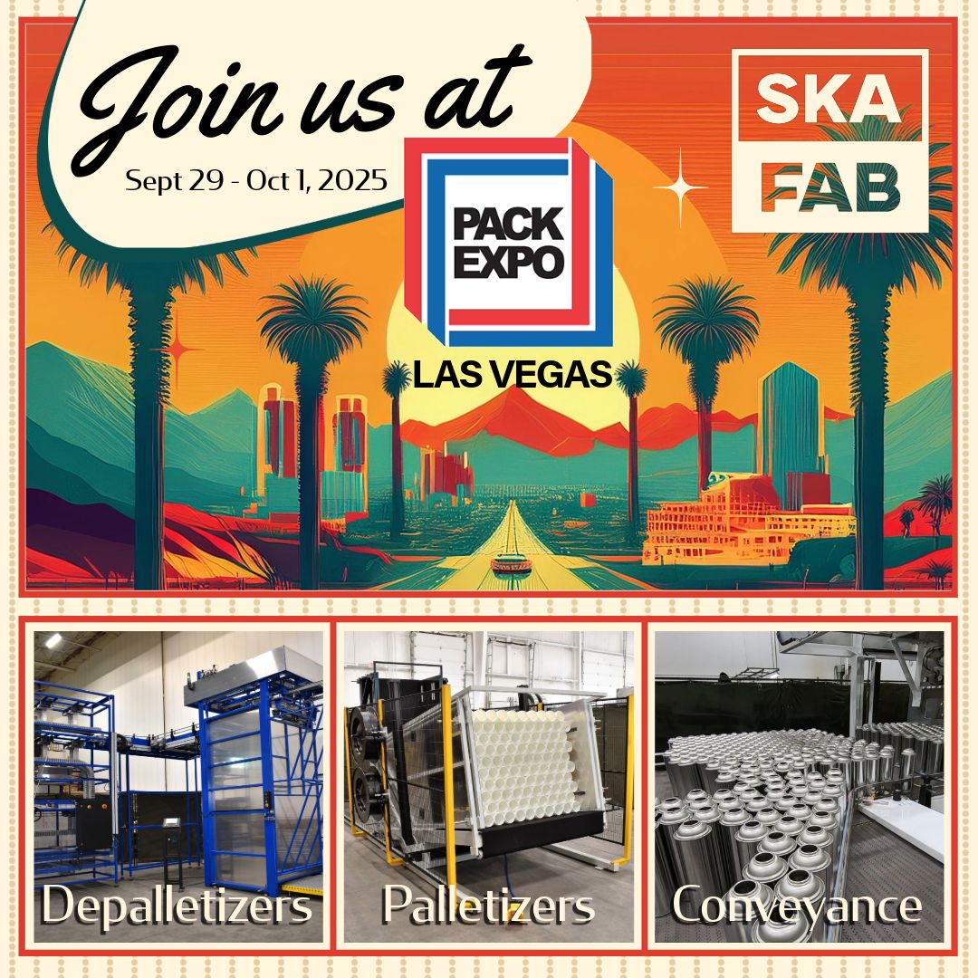 Calling all PACK EXPO attendees:
Come visit with our team in Vegas!
Attend for free by using our code: skafabricating.com/trade-shows/