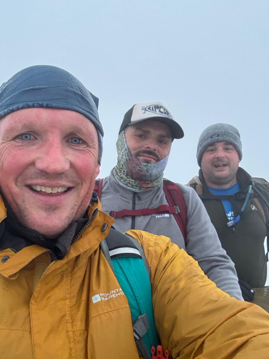WeAreOpenreach's tweet image. Steel toe caps off, hiking boots on! 🥾
 
Andre, Phil &amp;amp; Mark from Openreach tackled the Snowdon Sunset Summit Challenge to raise awareness and funds for @MensMindsMatter 💙
 
So far they have raised over £730, all in support of men&apos;s mental health and suicide prevention 👏