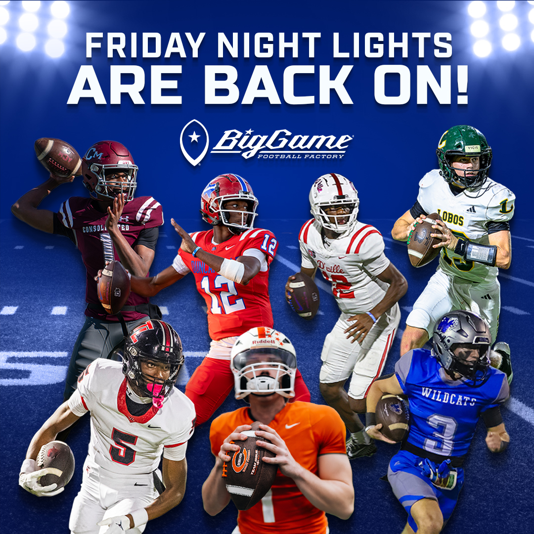 Big Game USA (@biggameusa) on Twitter photo Got any plans Friday? You will soon — #HighSchoolFootball is just around the corner. We're #FootballSeasonReady for some #FridayNightLights. How about you? #BigGameFootballFactory
📸: <a href="/dctf/">Dave Campbell's — TexasFootball.com</a> Got any plans Friday? You will soon — #HighSchoolFootball is just around the corner. We're #FootballSeasonReady for some #FridayNightLights. How about you? #BigGameFootballFactory
📸: <a href="/dctf/">Dave Campbell's — TexasFootball.com</a>
