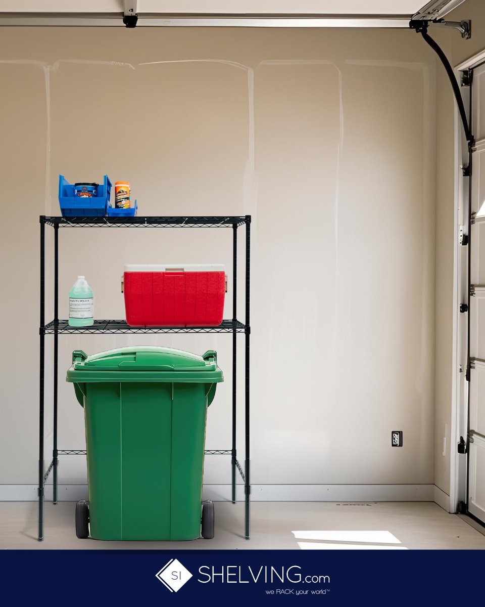New product alert! 🚨 Our Over-The-Trash Bins Shelving is here to help you reclaim wasted space in your garage or warehouse. Designed to fit securely over standard trash bins, it adds sturdy, ventilated storage right where you need it.