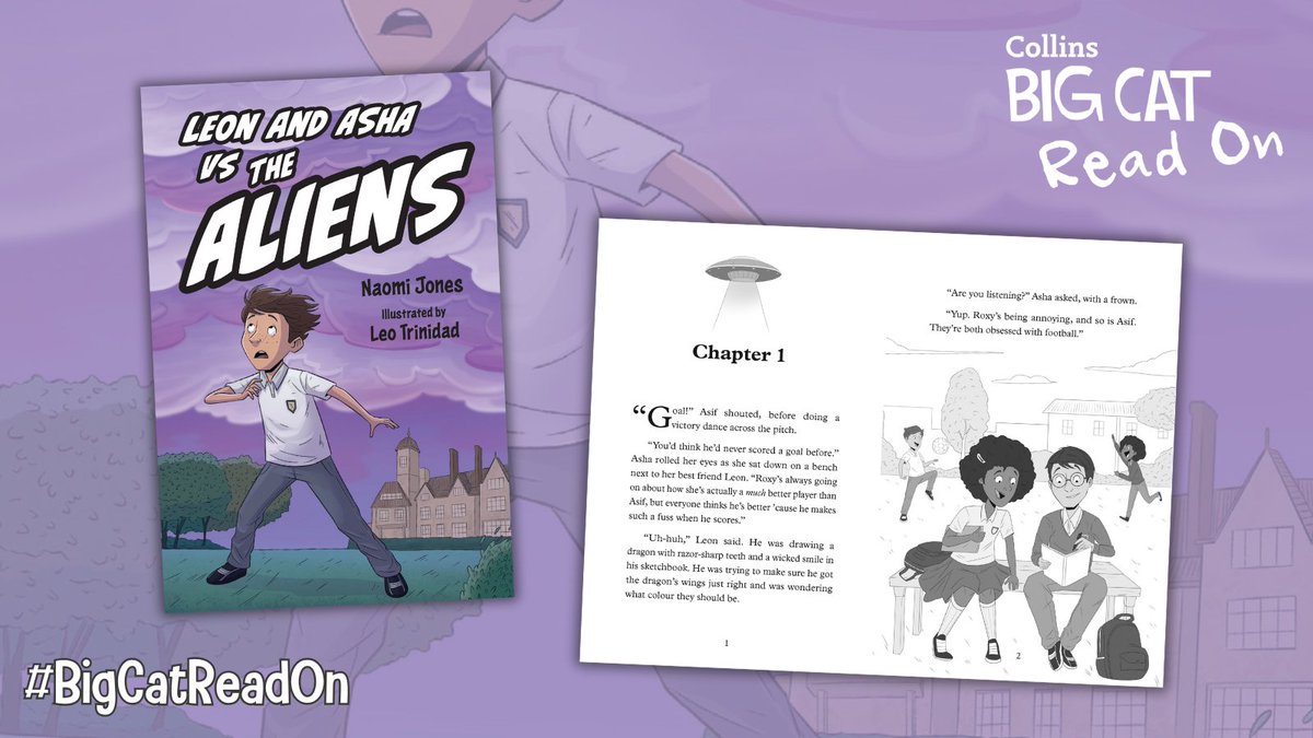 CollinsPrimary's tweet image. 🚀 Get ready for an intergalactic adventure like no other! Follow graphic novel lovers Leon and Asha as they uncover alien secrets and fight to save Earth in 'Leon and Asha vs The Aliens'. Will they stop the invasion in time?
ow.ly/YOO050Wkhl4
#BigCatReadOn