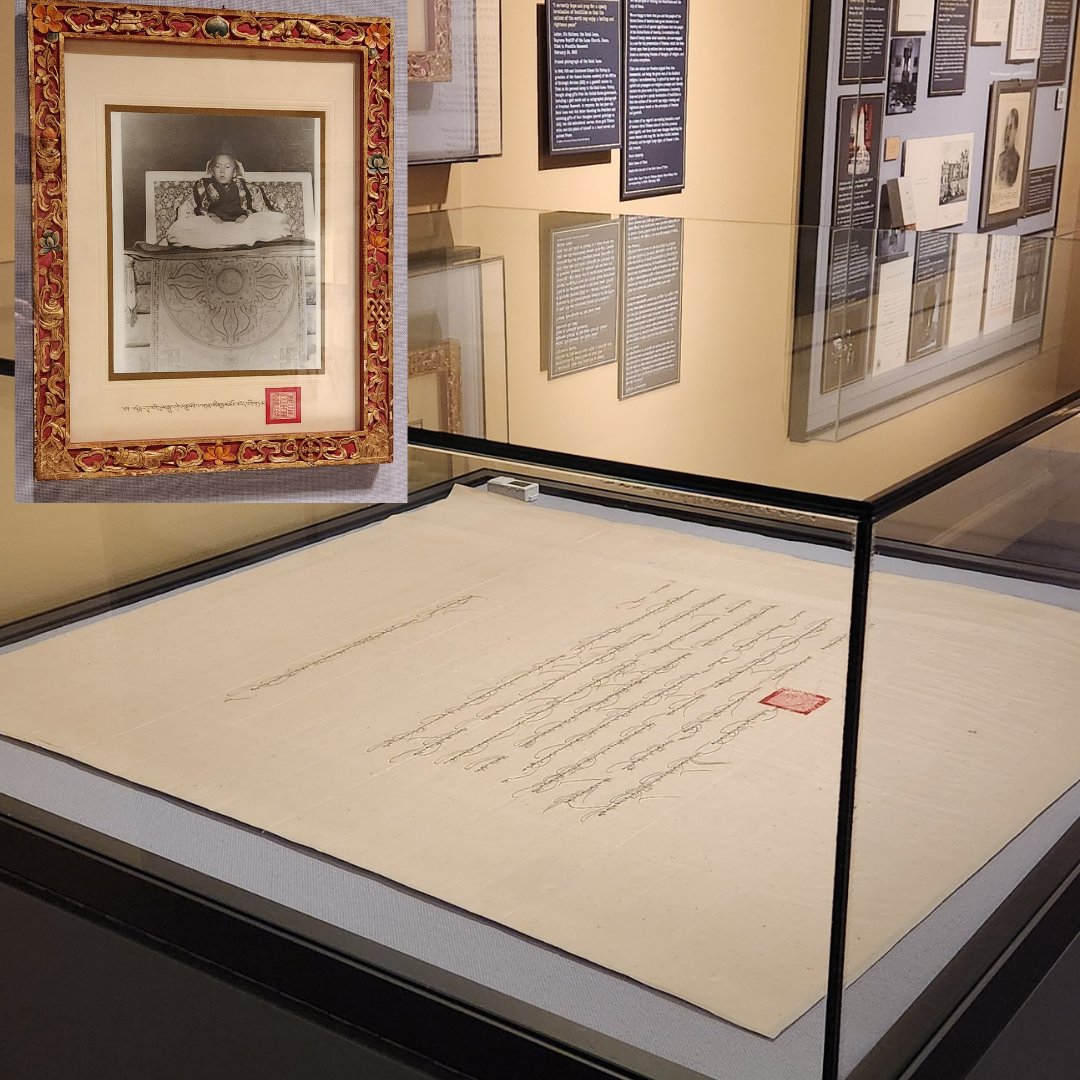 FDRLibrary's tweet image. Wishing a happy belated 90th birthday to the @DalaiLama!
His 1943 letter to President Roosevelt is currently on display in our special exhibit "SIGNATURE MOMENTS: Letters From the Famous, the Infamous, and Everyday Americans." Open through July 7, 2026.
#FDRSignatureMoments