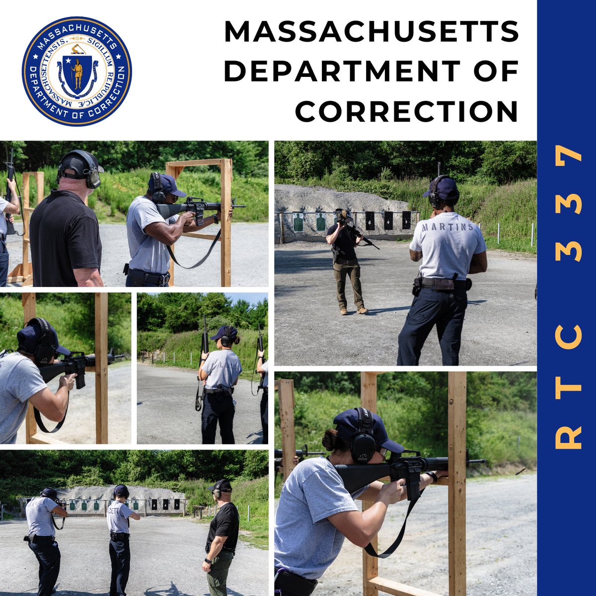 MACorrections's tweet image. In their latest training, some RTC 337 recruits were qualifying at the firing range while others began on-the-job training at our facilities, putting the skills they’ve learned to work.
We're proud of their continued progress as they prepare for a career with the Mass DOC.
