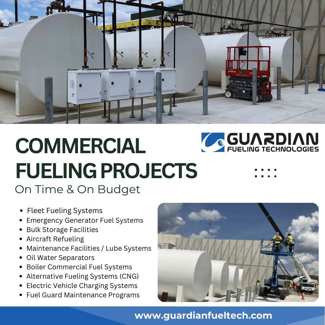 Fueling progress with Guardian Fueling Technologies! From site construction to equipment installation, we specialize in end-to-end commercial fueling solutions tailored to meet your business needs. Let's build something great together. buff.ly/3Auinsj
