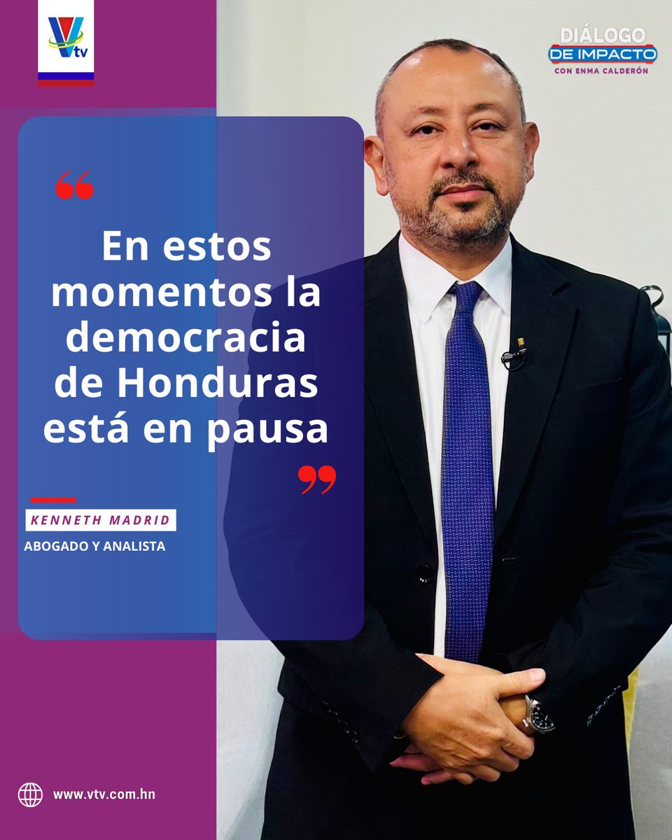 🔴 #DiálogodeImpacto🔵 “En estos momentos la democracia de Honduras está en pausa”, opinó el abogado y analista, Kenneth Madrid.

#Envivo por #VTVsomostodos.

Envíe su opinión al Whatsapp +504 3182-5600.

¡Conéctese con nosotros!
📺 vtv.com.hn