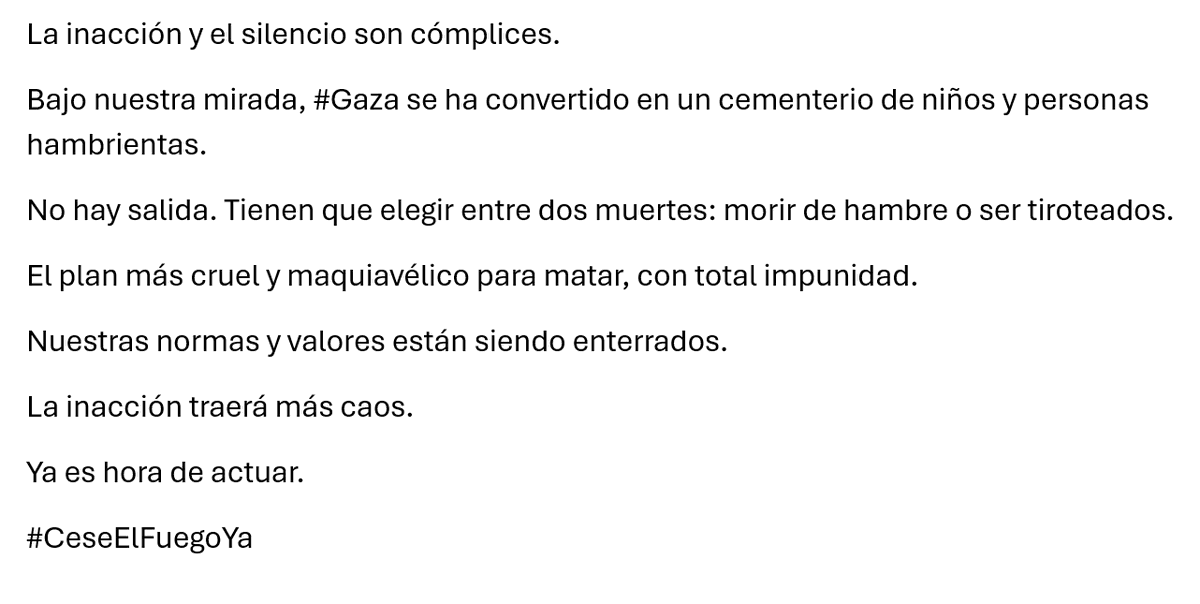 Noticias ONU (@noticiasonu) on Twitter photo Bajo nuestra mirada, #Gaza se ha convertido en un cementerio de niños y personas hambrientas.
No hay salida. Tienen que elegir entre dos muertes: morir de hambre o ser tiroteados.
<a href="/UNLazzarini/">Philippe Lazzarini</a> Bajo nuestra mirada, #Gaza se ha convertido en un cementerio de niños y personas hambrientas.
No hay salida. Tienen que elegir entre dos muertes: morir de hambre o ser tiroteados.
<a href="/UNLazzarini/">Philippe Lazzarini</a>