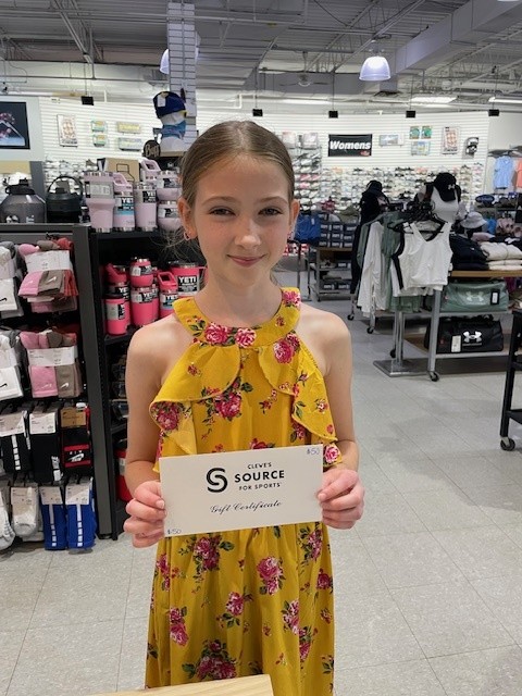 Thanks to all the parents &amp; kids that stopped by to play and enter our Word Hunt Contest at our Cleve's Greenwood store. 

Congrats to Alexandra Milne! She found all 6 hidden secret words and she is the lucky winner of a $50 Cleve’s Gift Certificate!

Enjoy your summer Alexandra!