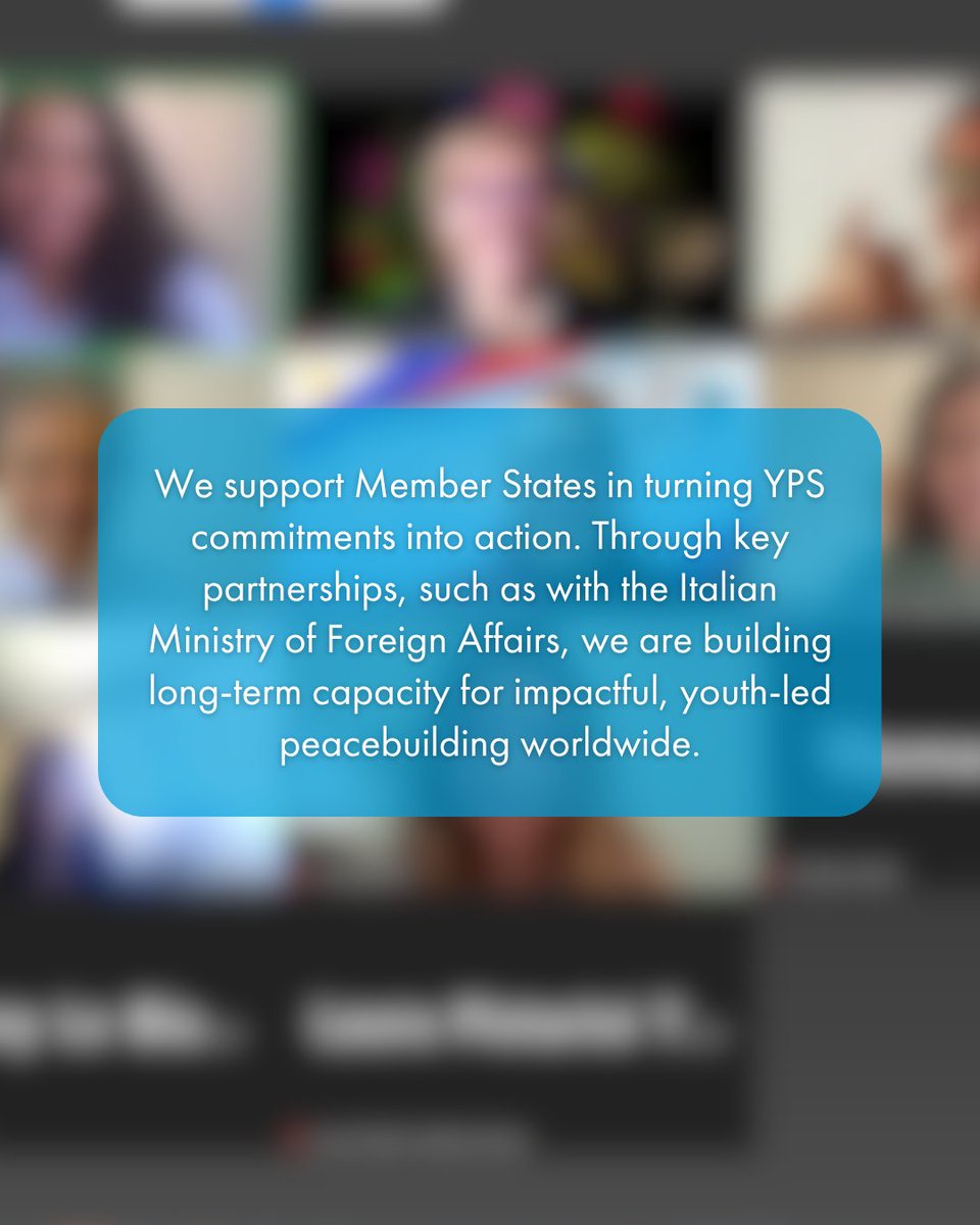UNITAR's tweet image. 🕊 We facilitated an exchange between Italy’s Youth Council and Filipino Youth, Peace, and Security (YPS) experts to share lessons on developing inclusive national action plans.

With support from @ItalyMFA, the dialogue enriched the development of Italy’s first NAP on #YPS!