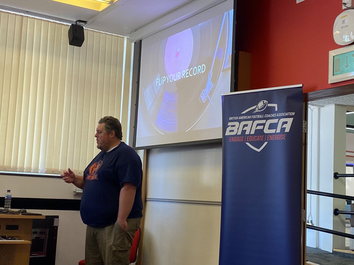 BAFCA Official (@bafcaofficial) on Twitter photo #BAFCA25 Session 2 with Coach Pete Jones of the <a href="/BristolAztecs/">Bristol Aztecs</a> on “Flipping Your Record” #BAFCA25 Session 2 with Coach Pete Jones of the <a href="/BristolAztecs/">Bristol Aztecs</a> on “Flipping Your Record”