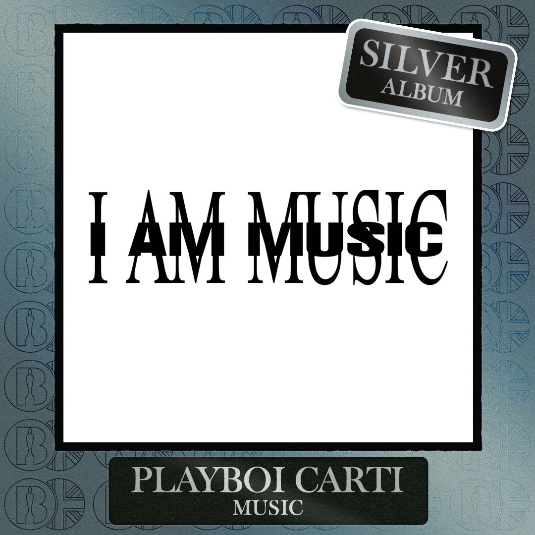'MUSIC', the album by <a href="/playboicarti/">.</a>, is now #BRITcertified Silver