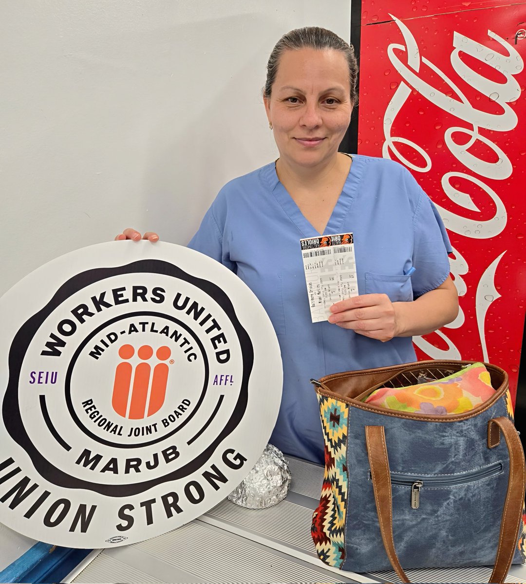 WorkersUnitedMA's tweet image. Ain't no power like the power of the union!
Congrats to members, Sierra, Maria, Jose & Leticia at Up To Date Laundry - Local 1071 in Bmore, MD. They won @Orioles tickets to the @MBAFLCIO Union Night at Camden Yards game tonight!
#wumarjb #wumarjbmembers #1u #unionstrong