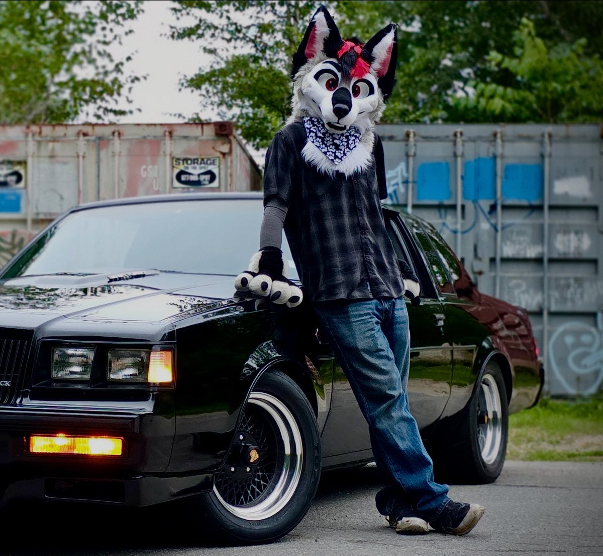 Theblizzardwolf's tweet image. It’s just a Buick, right?
Happy #FursuitsFriday
📸: @ItsPoofs
🪡: @AbzuBarkShark