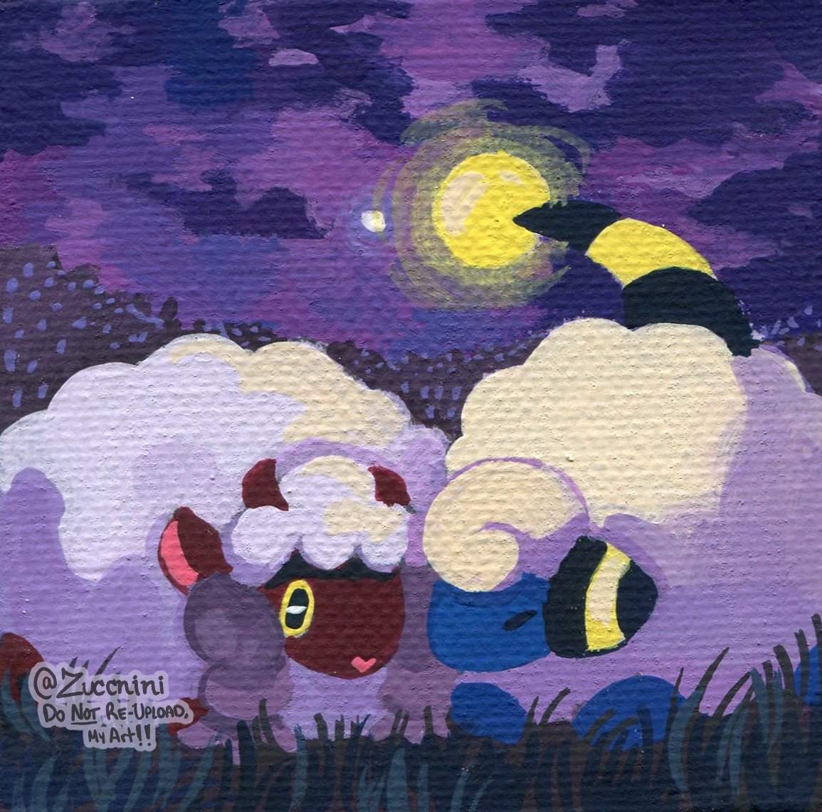 zuccnini's tweet image. 3x3 Mini Paintings: Wooloo & Mareep and Hisuian Growlithe
zuccnini.etsy.com