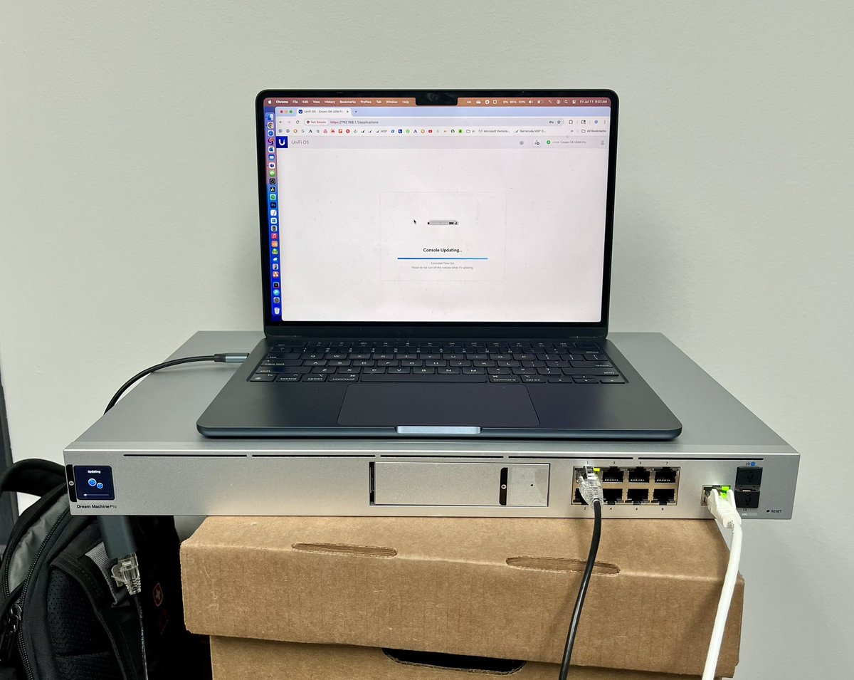 Setting up a Dream Machine Pro to be sent to a clients new location in Oklahoma City. Kansas City Tech can help with Network Setup, Site-to -Site VPN Tunnel Management, and Network Security.
