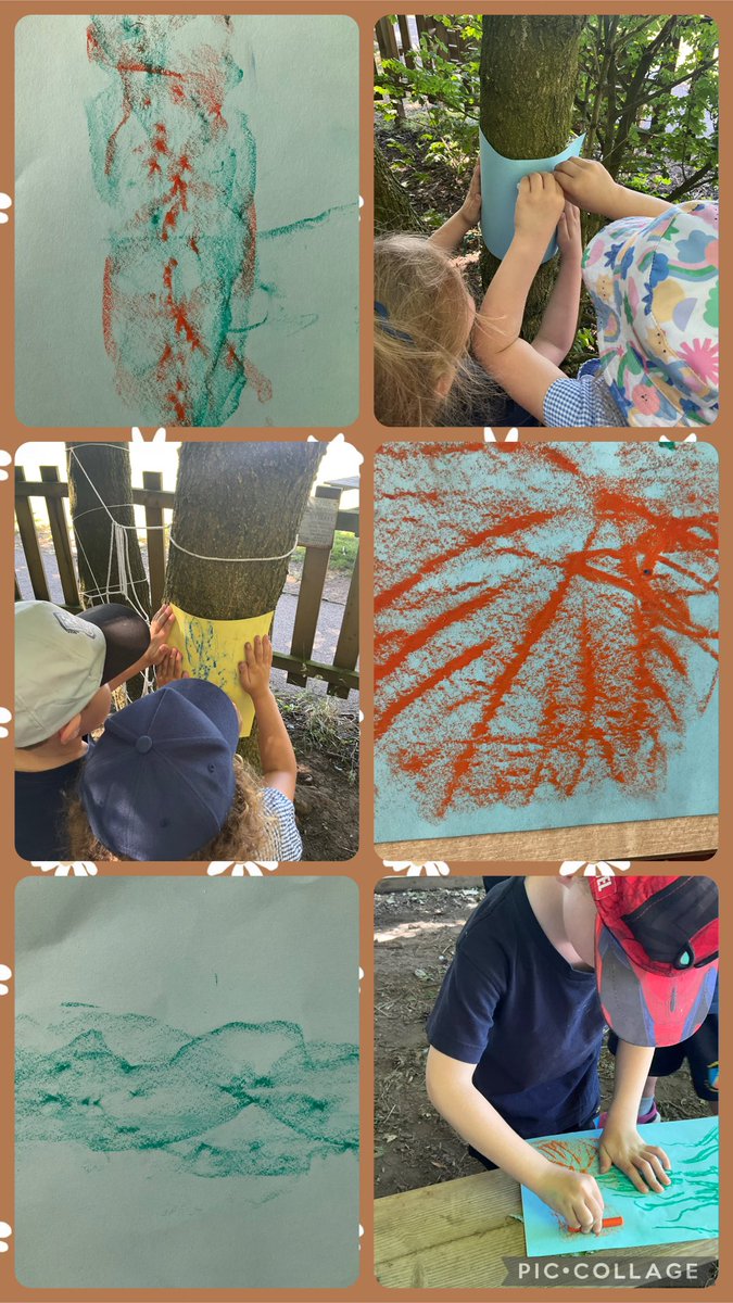 davenhamcofe's tweet image. Reception class had a lovely day creating art from the patterns of tree bark #davenhamcofe #eyfs 🎨🌳