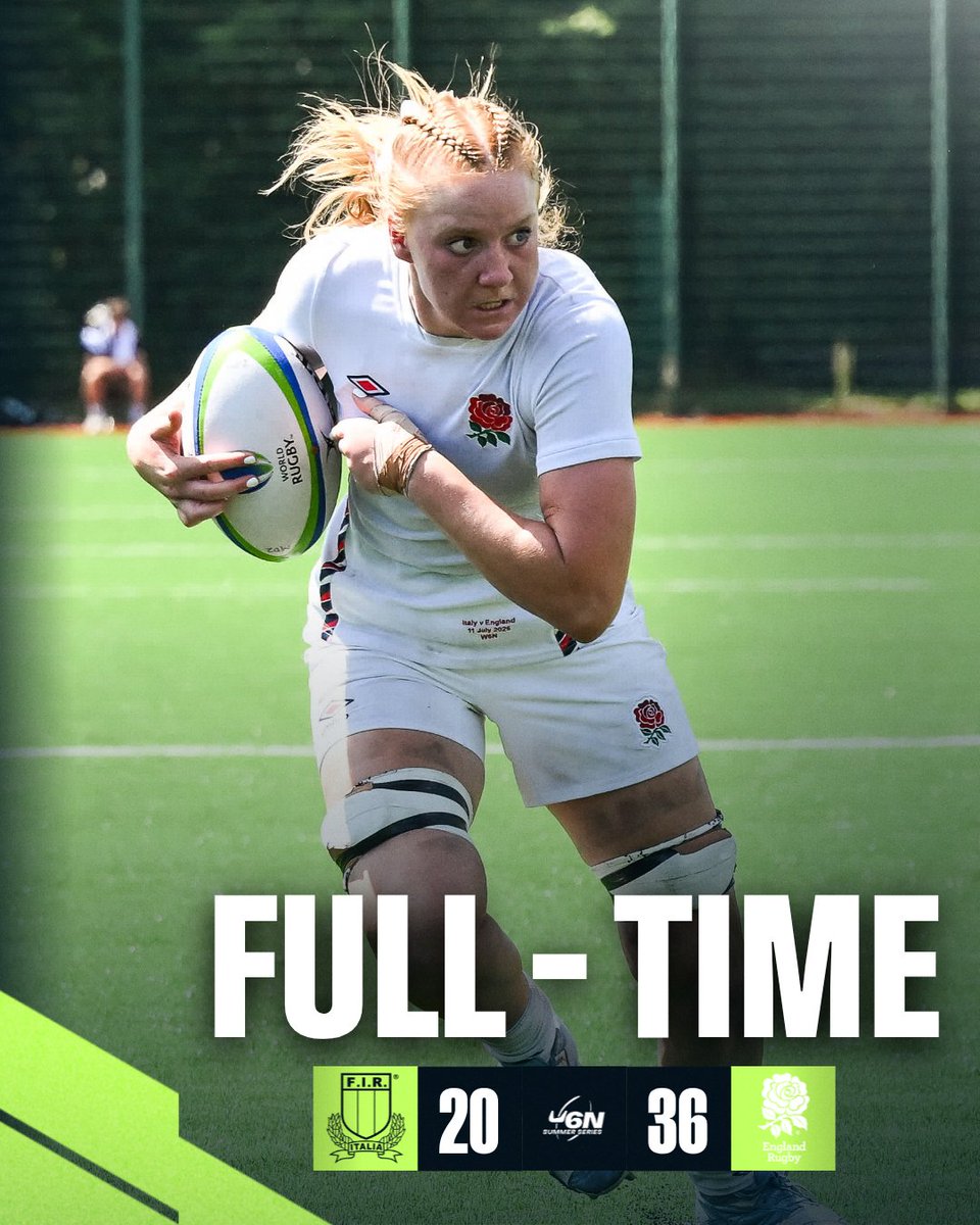 What a comeback! 🔥

England come back from 15-0 down at half-time to beat Italy in the #U6NSummerSeries! 💪

#ITAvENG
