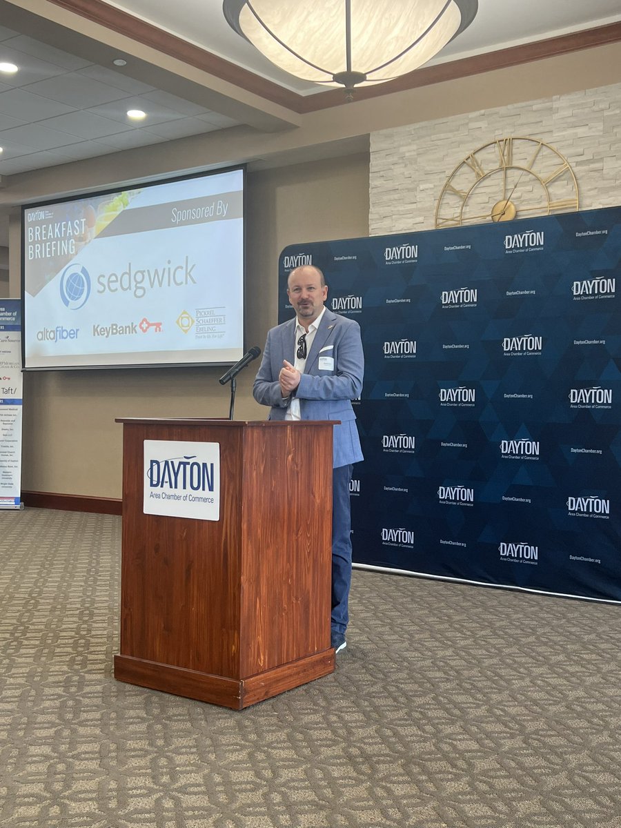 willisb_jr's tweet image. Kicked off my Friday morning at the Dayton Chamber of Commerce Breakfast Briefing. It was a pleasure hearing from Alberto Cracco, CEO of Westrafo, a leading company in the electromechanical industry with a strong presence across Europe, Africa, and North America.