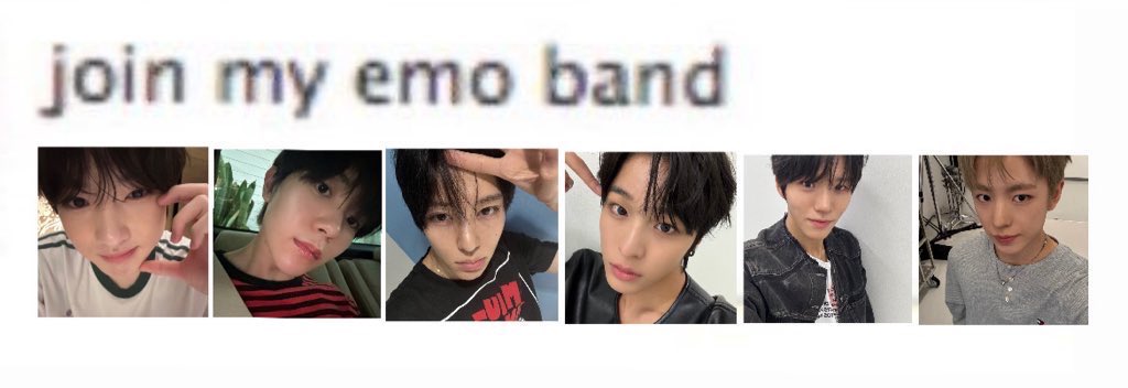 myaprfifth's tweet image. Quit your Job and Join our Emo Boy Band 🖤🥀⛓️called NCT WISH 🫧⭐️🪽✨