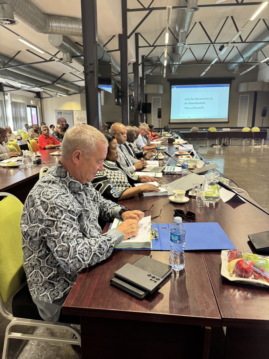 The KwaZulu-Natal MEC for Economic Development, Tourism and Environmental Affairs (EDTEA), Rev. Musa Zondi,  joined Premier Thamsanqa Ntuli and fellow Members of the Executive Council at today's full sitting of the KwaZulu-Natal Economic Council.