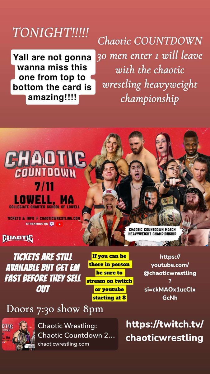 Don’t miss out and get tickets now!!!