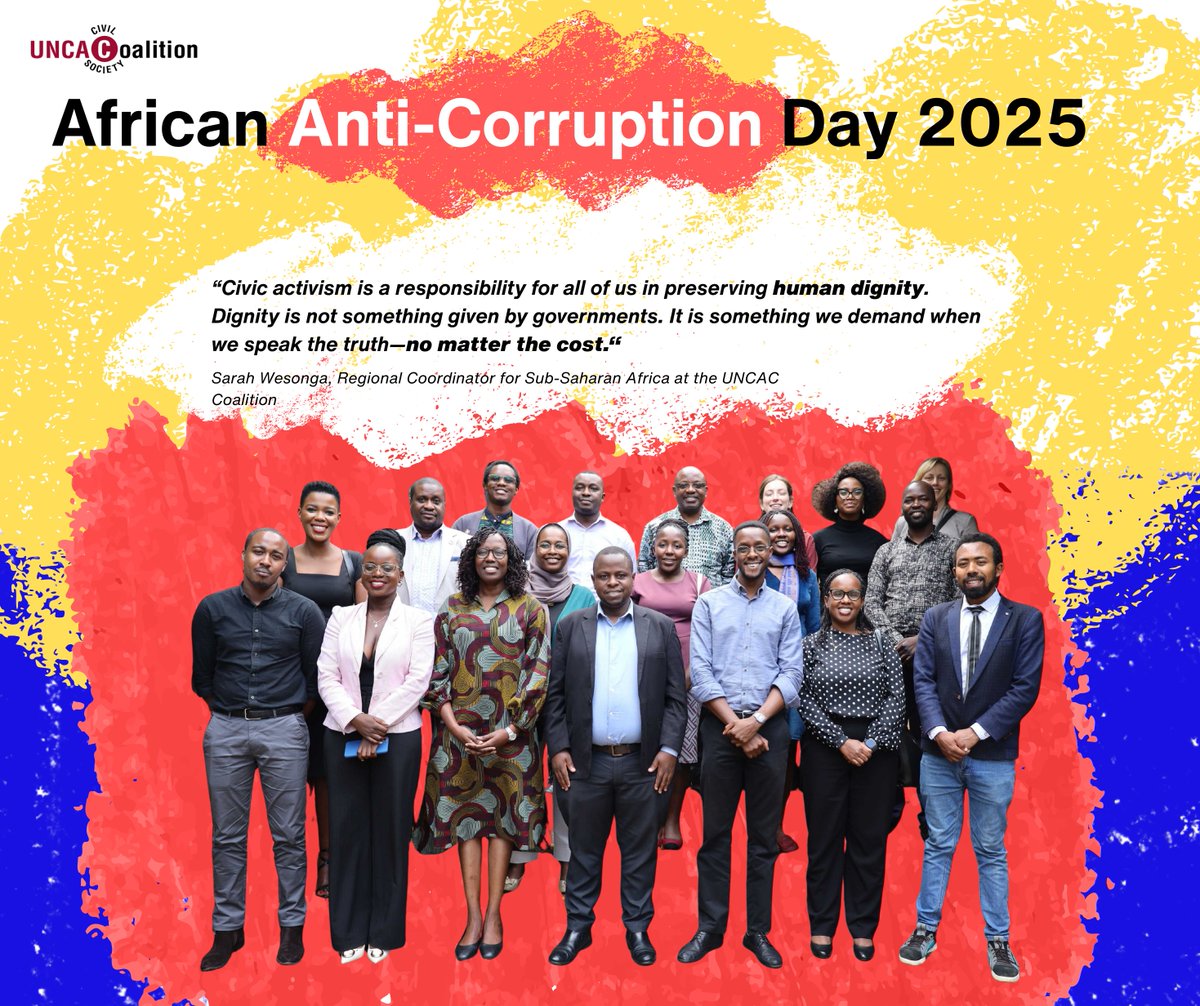 uncaccoalition's tweet image. ⭐ African Anti-Corruption Day 2025 ⭐
❗Promoting dignity in the fight against corruption❗
In today's blog post, we highlight the urgent need for human-centered anti-corruption ➡️ uncaccoalition.org/african-anti-c…
Let’s raise our voices and restore what corruption has stolen💥