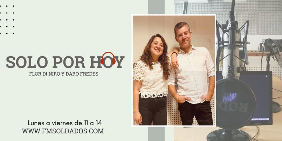 Empezó "Solo por Hoy", con <a href="/flordiniro/">Flor Di Niro</a> y <a href="/DarioFredes/">Dario Fredes</a>, el magazine que te va a acompañar hasta las 14

🔷Información, música, deportes y mucho más

💻fmsoldados.com
📻FM 87.5