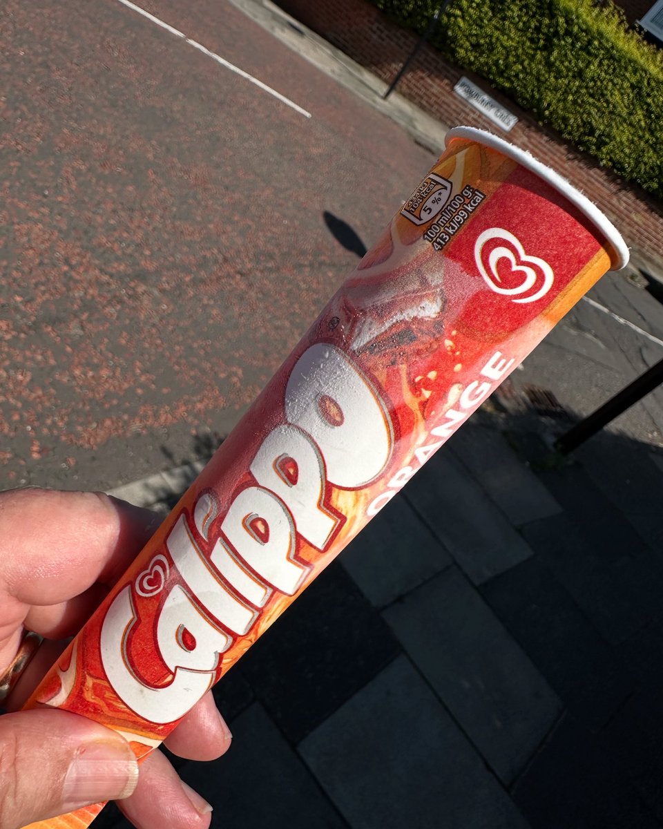 Hot day so time for a Calippo