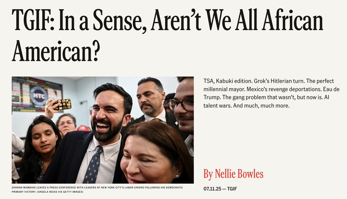 "It’s been so long, I barely remember how to TG. I’ve been busy in my jet-set life; I’m now in Sun Valley surrounded by my fellow media moguls. Lachlan Murdoch and Bret Baier are leading a knitting circle. I have TGIF’ed my way directly into the heart of American power and the