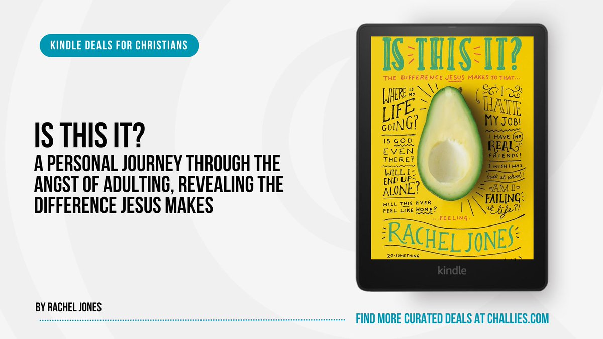 challiesdeals's tweet image. Kindle Deal: Is this it? By Rachel Jones. challies.com/kindle-deals-f… #ad