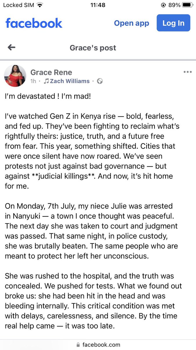 Nyandia_G's tweet photo. This is very VERY painful.

To die in a police station from being beaten?

Apana bana:

Tumekataa 

#JusticeforJuliaNjoki https://t.co/x7jiXi0cUU