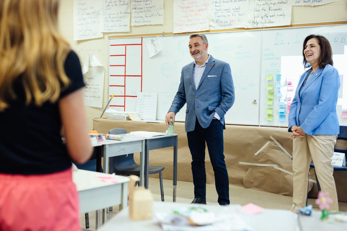 PaulCalandra's tweet image. I am focused on listening to parents and teachers about how we can set students up for success. This week, I visited the @HaltonDSB Alexander’s Public School in Burlington to see students making the most of summer learning.