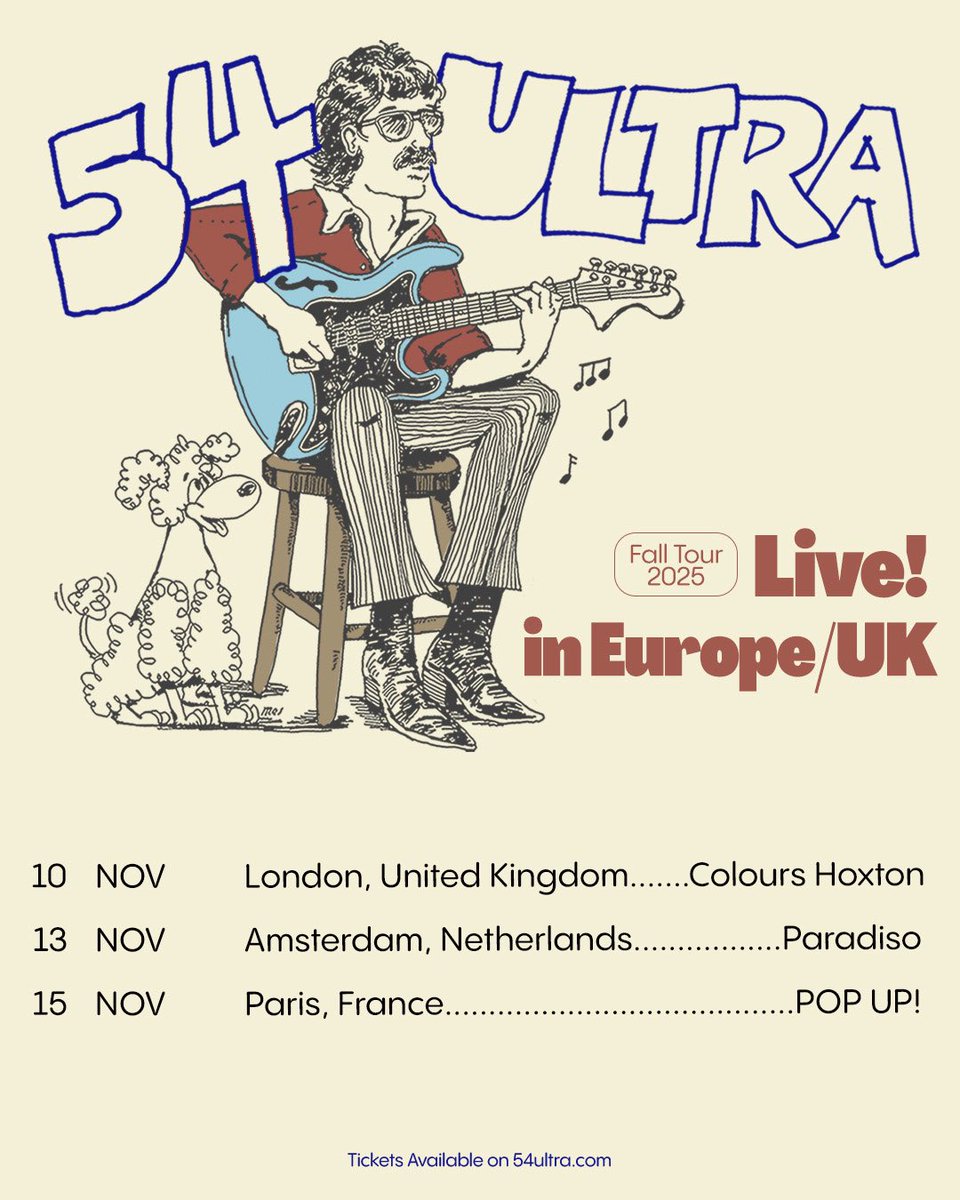 EU / UK you asked so im coming !!

ON SALE NOW 54ultra.com/tour
