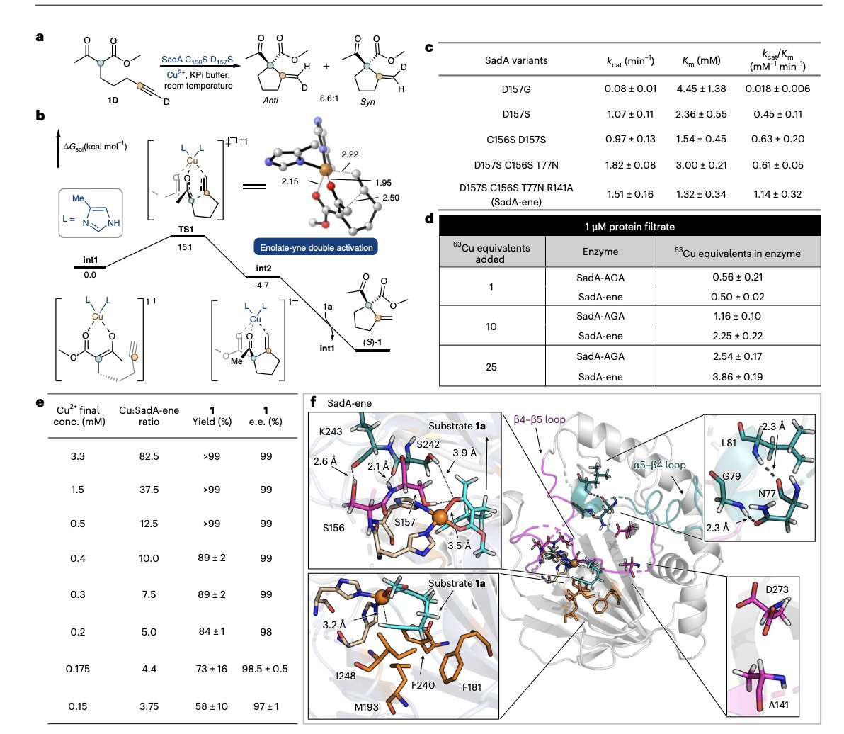 EnzymeChemistry's tweet image. Unlocking Lewis acid catalysis in non-haem #enzymes for an abiotic ene rxn by Xinpeng Mu, Xinyuan Ji, Xiahe Chen, Hongli Wu,Jinyan Rui,Xin Hong,Madison Worth, Abigail Reitz,Lucie Goldberg, @MarcGBQ, Sarah Michel, Yunfang Yang, @xiongyih in @NatureCatalysis nature.com/articles/s4192…