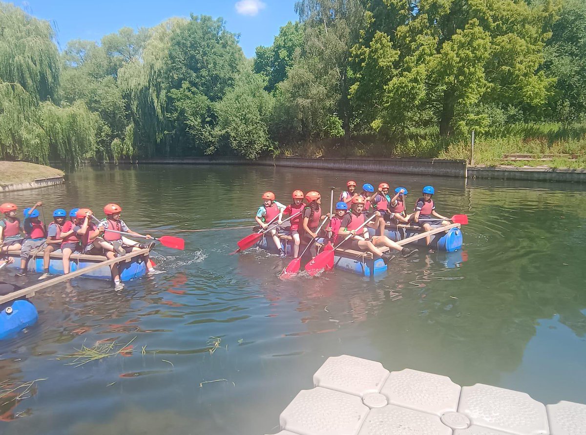 Year 7 are enjoying the water today!