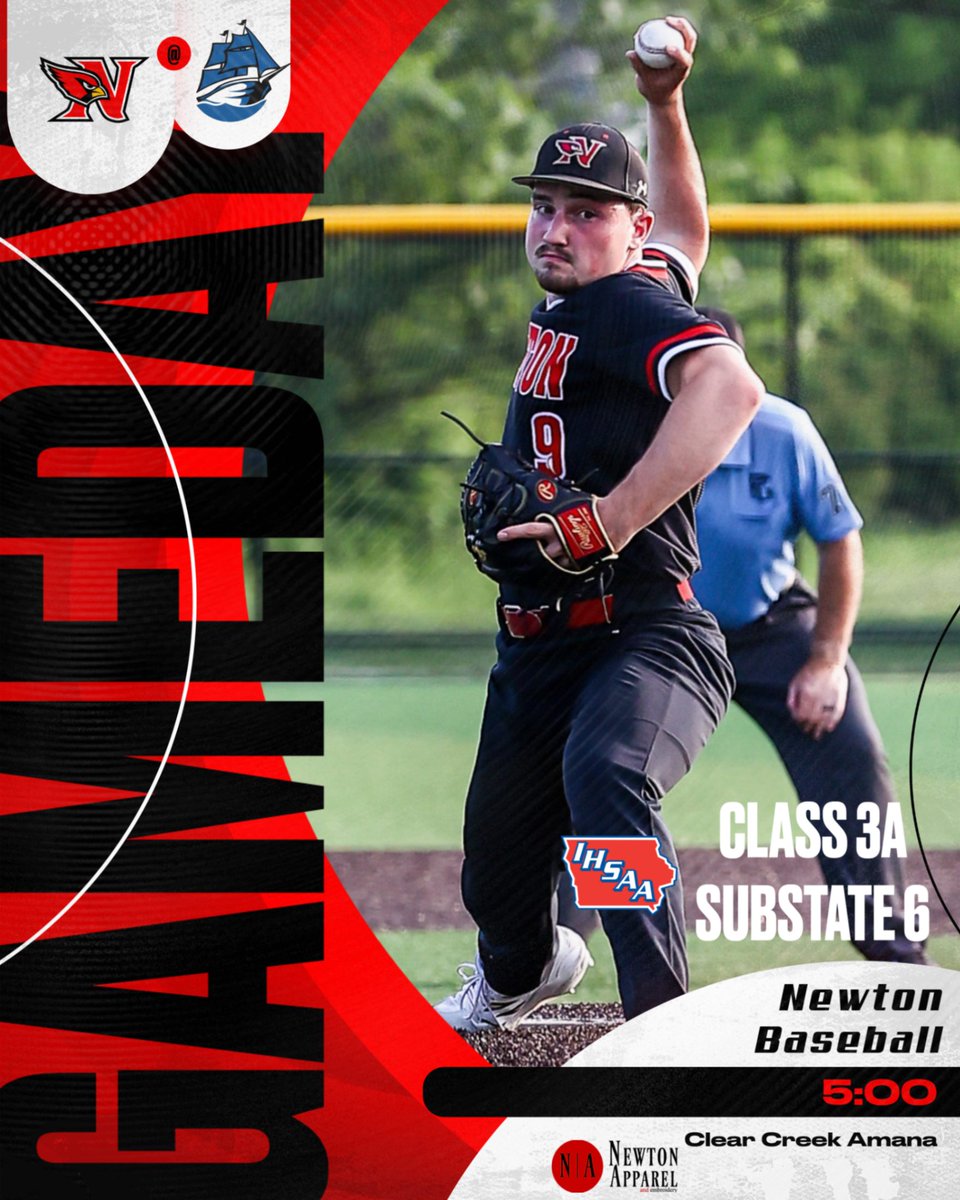 CardinalAD's tweet image. Good luck to the baseball team as they start postseason play in Tiffin. Start time has been moved up to 5:00.
Tickets must be purchased online at: iahsaa.org/tickets/
If you are unable to make it to the game, it can be heard live on the KRLS3 app stream.
Go Cards!