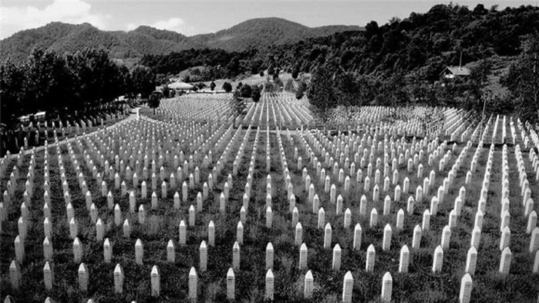DeepdaleCA's tweet image. Today (11th July 1995) marks 30 years since the Srebrenica Genocide. 8,372 Bosnian Muslims were executed in the United Nations ‘Safe Area’ of #Srebrenica by Serb forces. Over 8000 Muslims were buried in mass graves, some of which still have not been discovered!