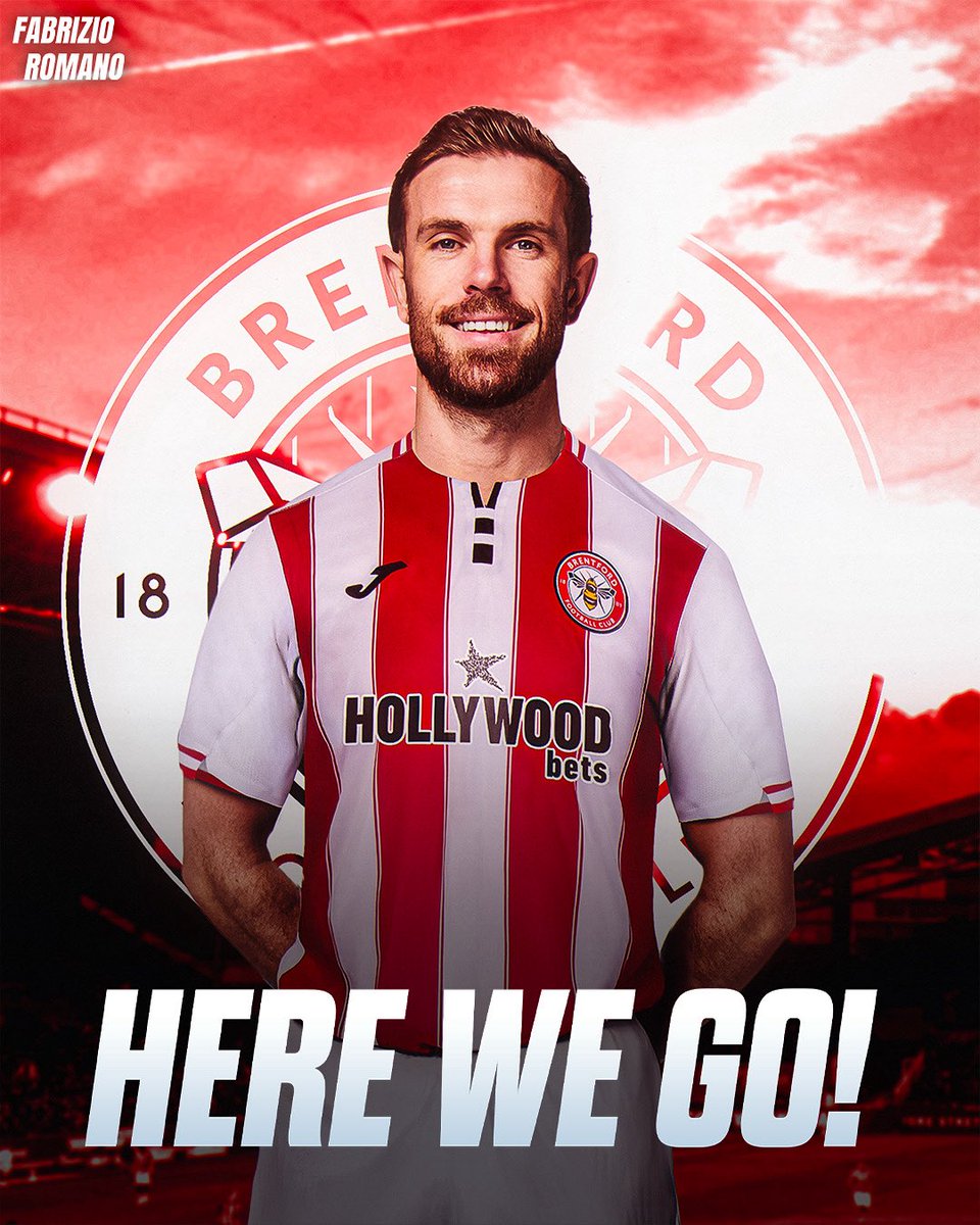 CFC_DYNAMO (@cfc_dynamo) on Twitter photo 🚨 Jordan Henderson has completed his medical and signed a two year deal at Brentford, deal done and here we go ❤️🤍🐝
Hendo sitns to replace Christian Nørgaard at Brentford, medical now also completed.
(<a href="/FabrizioRomano/">Fabrizio Romano</a>) 🚨 Jordan Henderson has completed his medical and signed a two year deal at Brentford, deal done and here we go ❤️🤍🐝
Hendo sitns to replace Christian Nørgaard at Brentford, medical now also completed.
(<a href="/FabrizioRomano/">Fabrizio Romano</a>)