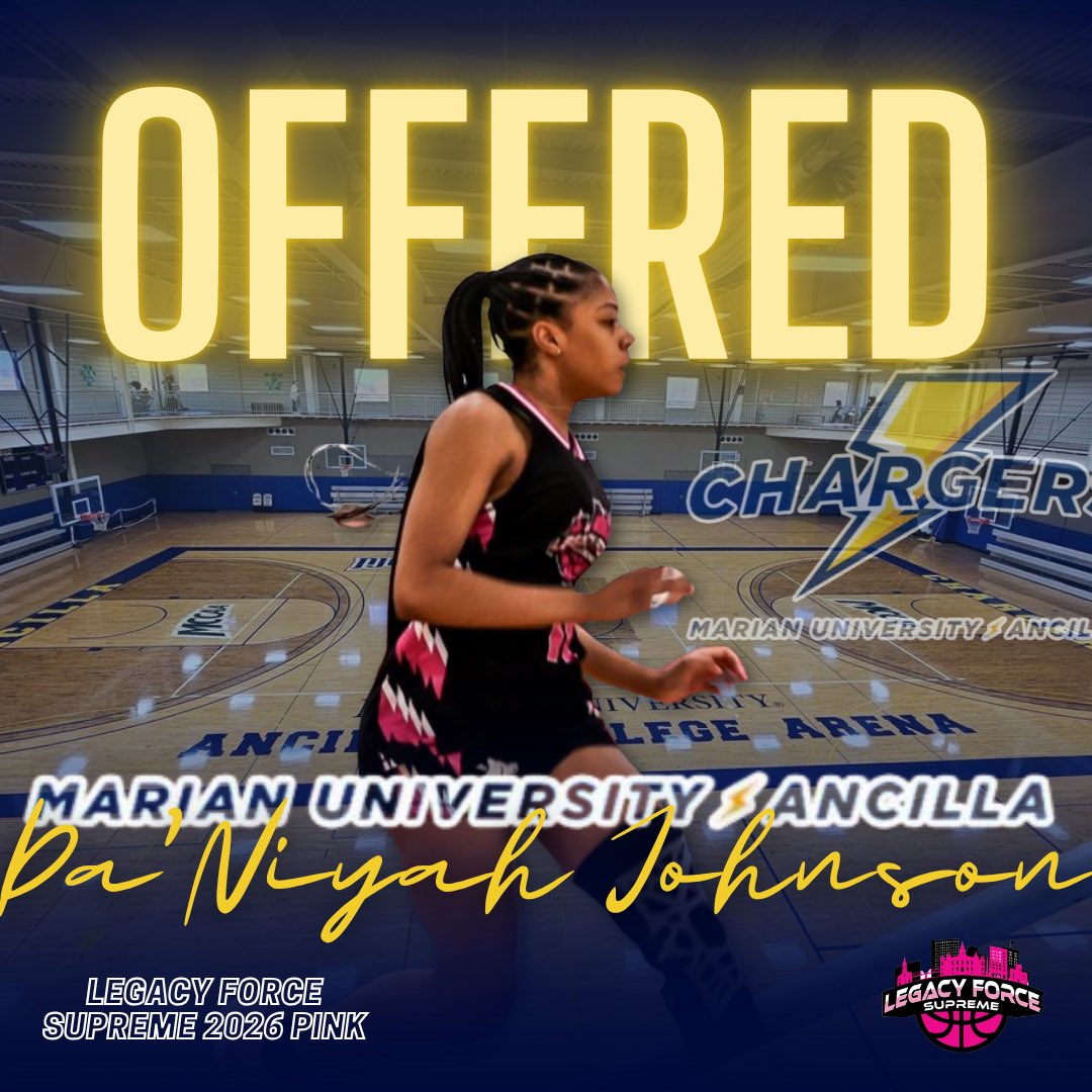 After an amazing talk with Coach Gould I am blessed to say that I have received an offer from Marian University Ancilla to continue my academic and athletic career.