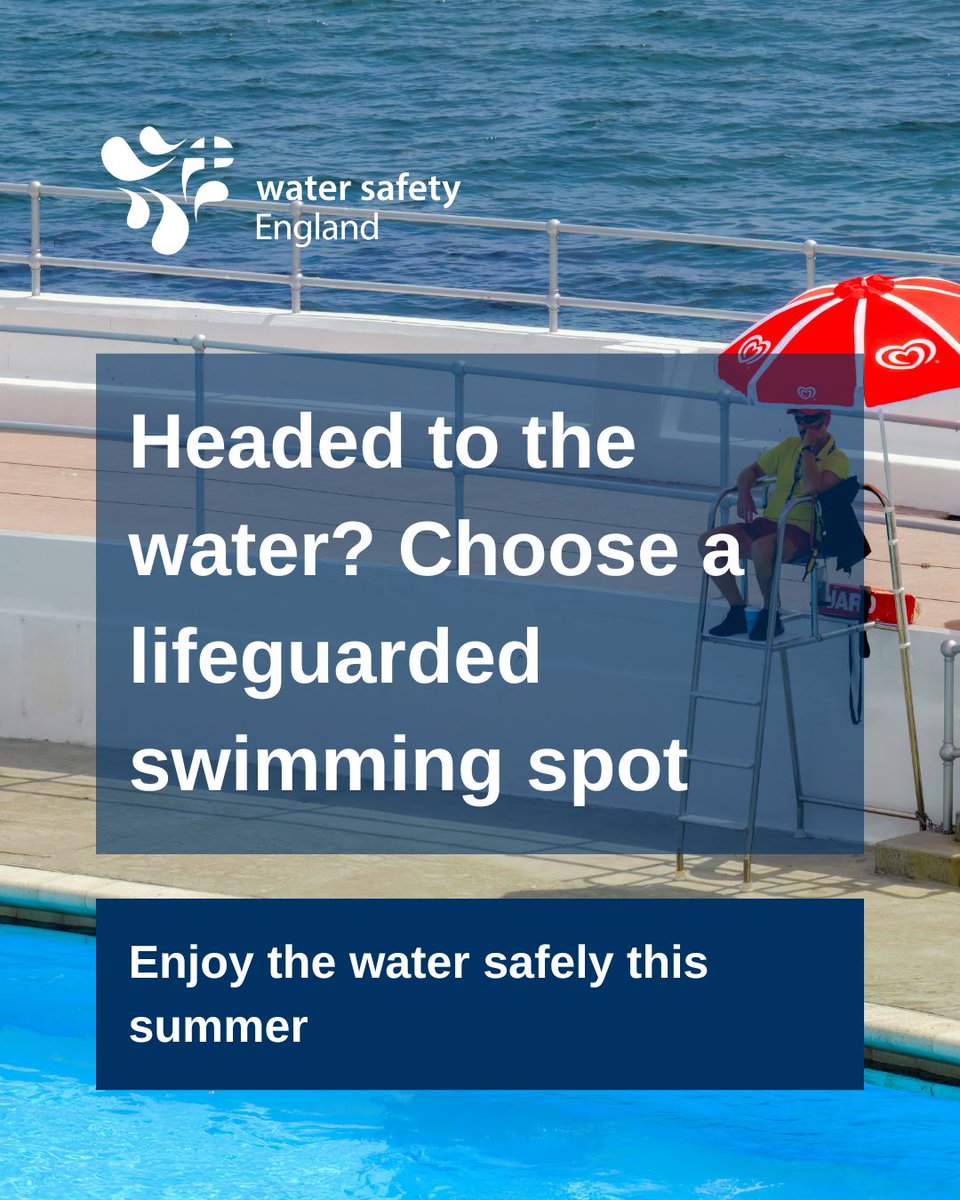 afPE_PE's tweet image. Key advice from @Swim_England, @RLSSUK & @RoSPA about water safety in the midst of this heatwave☀️
📢Headed to the water this weekend? Keep yourself and others safe by choosing a lifeguarded beach or outdoor pool.
🛟 If you’re visiting a location without lifeguards, stop and…