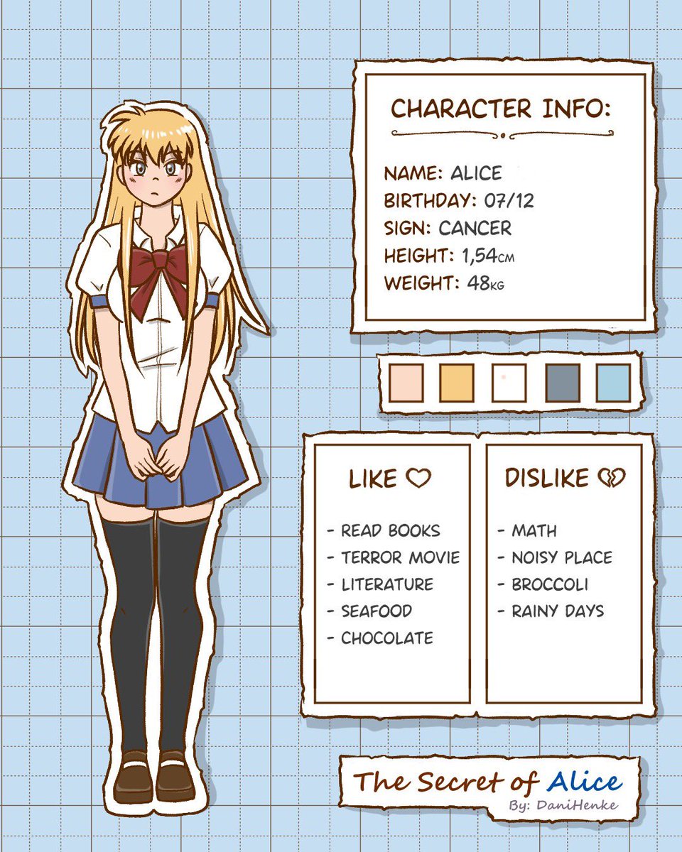 danihenke_'s tweet image. Character Info 

Day 06 for 06 

Webcomic: The Secret of Alice

#webtoon #webtooncanvas #webtoonrecommendation #webcomic #comic #webcomics #manga #anime #art #ClipStudioPaint