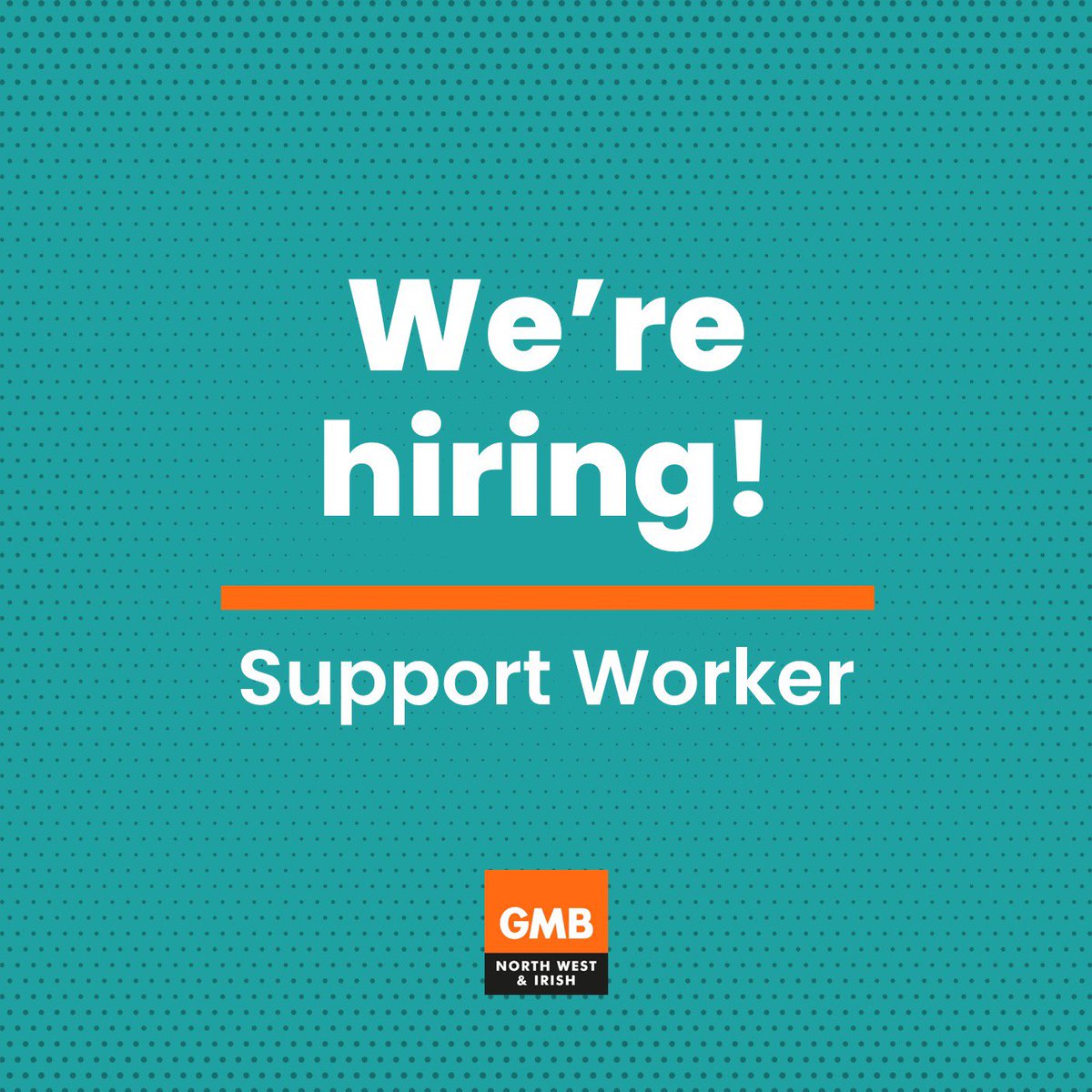 GMBNWI's tweet image. 📢 We're Hiring!
GMB North West & Irish Region is looking for a Support Worker to join our team in Holywood, Northern Ireland 💼
Help us grow and support our union 💪
🔗 Click here for more information and to apply: gmb.org.uk/jobs/support-w…
#Vacancy #Jobs