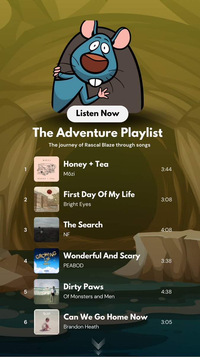 _jreynolds11's tweet image. The Adventures of Rascal Blaze is a MG Fantasy Adventure that follows a young rat on a journey from tea and cozy armchairs to the dangerous corners of his underground world of Whiskerburrow as he searches for truth about his family and himself.
#PlaylistPitch #kidlit
