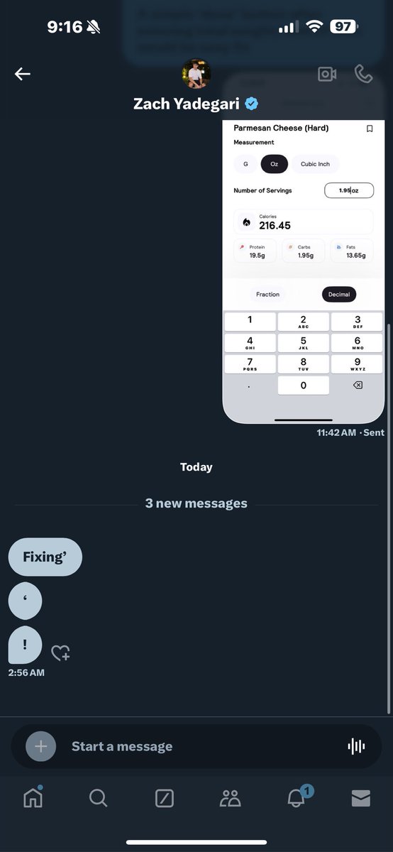 0x__GG's tweet image. Messaged the creator of @calai_app aka @zach_yadegari ab a small prob in the app 

Bro responds at 3 am “fixing” 

What a beast