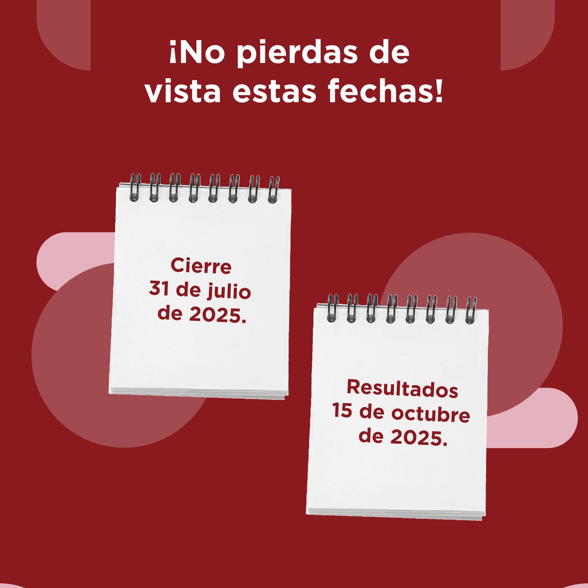 🗓️ ¡No pierdas de vista estas fechas!
Si estás preparando tu propuesta para la Convocatoria de Coproducciones 2026, anota esto:

📌 Cierre de postulaciones: 31 de julio 2025
📌 Publicación de resultados: 15 de octubre 2025

📲: forms.gle/3y7oR8qPAkoWJu…