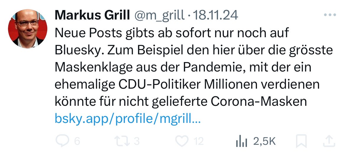 Kann jemand man nachgucken, wie die Resonanz seinerzeit auf BlueSky war?